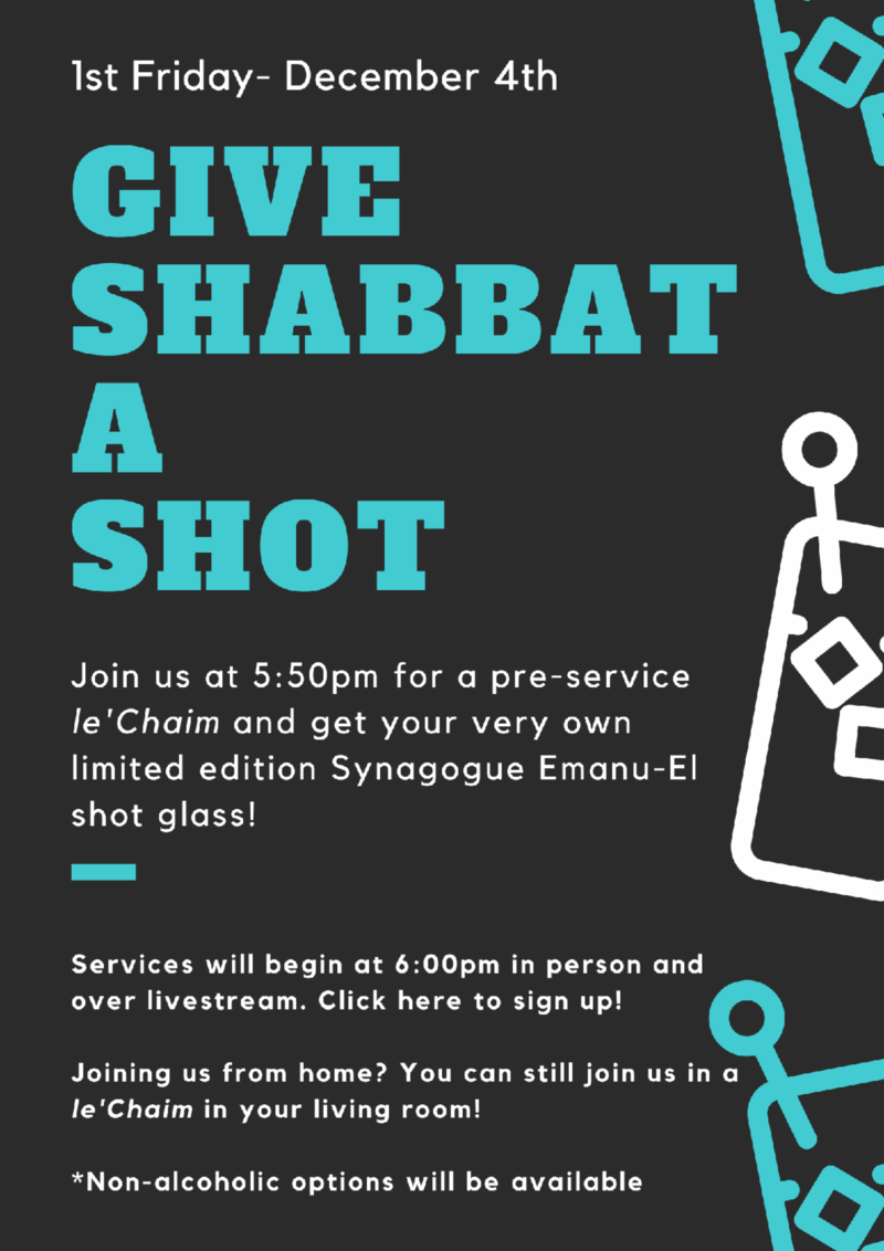 Banner Image for Kabbalat Shabbat - Give Shabbat a Shot