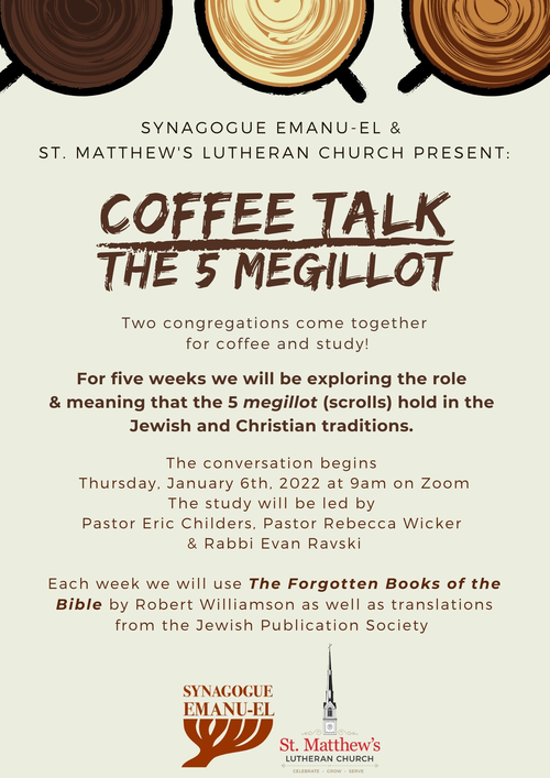 Banner Image for Coffee Talk:  The Five Megillot