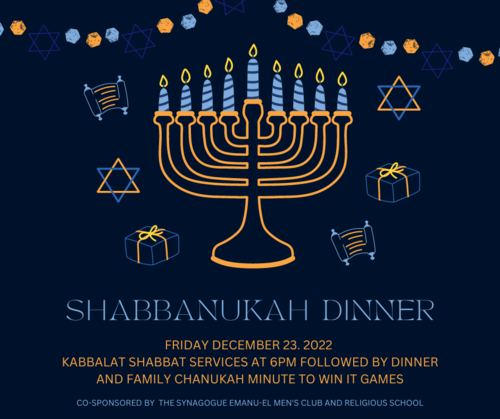 Banner Image for Kabbalat Shabbat & Shabbanukah Dinner